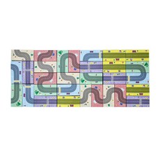 어린이 쌓기놀이 도로만들기 종이 블록 4살 IQ 선물용 6세 3세 버스 7세 남아 손주 5세