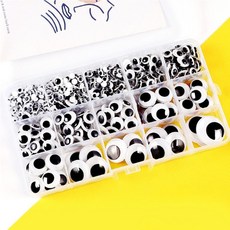 만들기 점착식 눈알 인형 DIY 완구눈 소품 부자재 72049pc 1(PC)