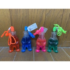 玩具兄妹 台灣製造 小熊造型泡泡水 兒童戶外吹泡泡玩具, 粉紅色, 1個