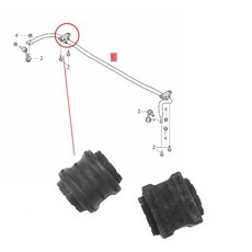 후방 스태빌라이저 스웨이 바 부싱 볼보 XC60 V90 2017- 31387215 용 자동차 액세서리, 01 31387215