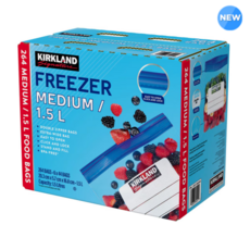 Kirkland Signature Freezer Medium Food Bags 지퍼백, 6개