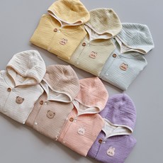 돗투돗 디어프렌즈 아기 거즈 망토블랭킷 사계절용, 돗람이(민트)