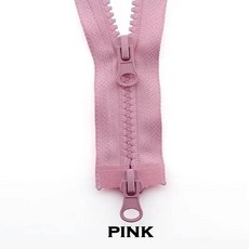 5# 60/70/80/90/100/120/150 cm 금속 지퍼 플래티넘 오픈 엔드 자동 잠금 봉제 의류, 01 5 #, 01 80cm, 17 Pink