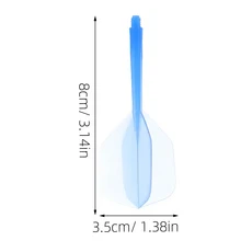 4개의 다채로운 플라스틱 다트 플라이트 뛰어난 비행 안정성을 위한 높은 강성 전통 날개 스포츠보다 긴 수