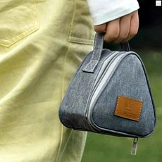 미니 삼각 야외 도시락가방 다용도 도시락가방 그레이