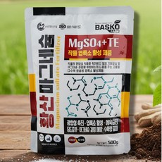 황산마그네슘 미량요소비료 엽면시비용 광합성 촉진 엽록소 활성 생육증진 당도증가 마그네슘결핍예방 수확량증대 천지바이오, 500g, 1개