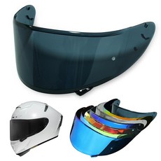 Shoei RF1200 X14 헬멧 바이저 교체 쉴드 김 서림 방지 선 쉴드 액세서리 RF-1200 CWR-1 X14 Z7 X-Spirit과 호환 (다크 블랙), 다크 블랙