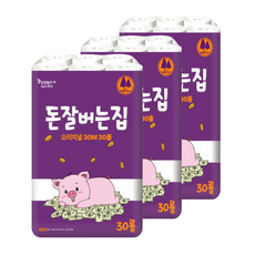 돈잘버는집 오리지널 천연펄프 화장지 3겹 30m 30롤 3팩 / 신상품 파워 행사, 3개