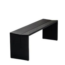 블랙 우드벤치 소나무 체어 벤치의자 우드슬랩 롱, 뉴질랜드파인 120 x 35x45