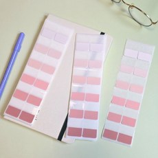 그라데이션 인덱스 스티커 1SET 120매 핑크, 1개, 1개입