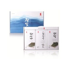 참빛 자담 1호 / 다시마+천일염+미역 / 선물세트 / 기념품 / 답례품, 1세트