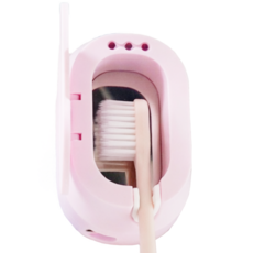 브러쉬업 케어즈 미세플라스틱 제로 친환경 칫솔살균기, 1인용 블라썸 핑크