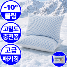 마레코 쿨링바삭 냉감 경추베개 여름 쿨베개, 아이스 블루