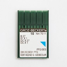 [독일 그로쯔베커르트] DCx1 티타늄 (공업용미싱/독일제/바늘), 1개