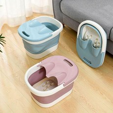 보관이 편한 접이식 족욕 발지압 족욕기 폴딩 족탕기 발마사지기 접이식족 족욕탕 안마기 (Araium), 02 A.핑크