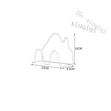 浴室拖鞋架 收納專家 拖鞋收納架 黏貼式收納架 浴室毛巾架 鞋架 拖鞋架 門後免打孔鞋架 牆面拖鞋架, 1個, 白色,一層 23*8.5*16