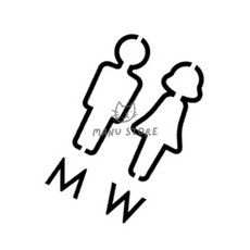 [삼마누] 매장스티커 감성스티커 스티커시트지 화장실 포인트스티커 블랙