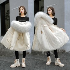 [Myshe]겨울 패딩코트 여성 후드 패딩점퍼 Dou262PK05