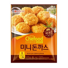 롯데푸드 쉐푸드 미니 돈까스, 1개, 870g