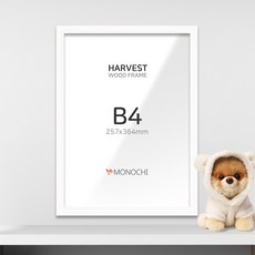 모노치 하베스트 우드 인테리어 액자 B4, 1개, 오프화이트