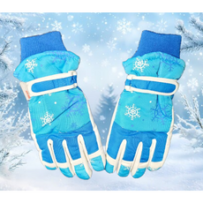 쎄사미 어린이 아동 스키 눈썰매 외출 방한 보온 장갑 2개