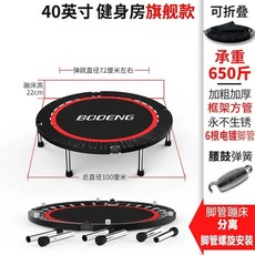 트램플린 가정용 실내 접이식 트램폴린 유산소 점핑머신 머신 트램펄린 홈트 야외, 1, B. 240인치 도금 다리
