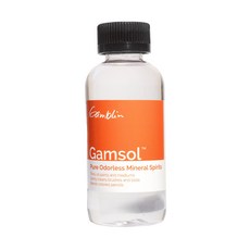 [갬블린] 갬솔 GAMSOL 미네랄스피릿 붓세척액 유화기름, 250ml, 1개