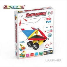[룰루핑거] SUPERMAG 슈퍼맥 0653 프로젝트 휠 30 STEM 자석완구 자석교구 자석블럭 3F-복층-403, 없음