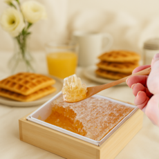 뉴질랜드 프리미엄 벌집꿀 콤허니 자연산 무가공 생벌꿀 비가열 무첨가 천연 꿀 선물세트, 1개, 340g