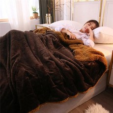 핑크 화이트 양털 담요 침대 커버 겨울 슈퍼 이불 선물 성인용 크리스마스 따뜻한 두꺼운 소프트, Twin, style12