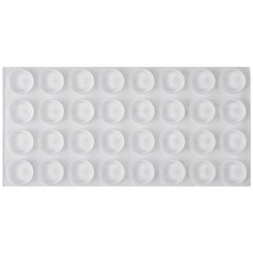 矽膠防撞粒 防撞墊 防撞貼 靜音緩衝 家具門把牆面保護貼 強力背膠, 1個, 不適用