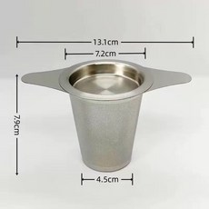 304食品級不銹鋼雙耳錐形茶漏, 1個