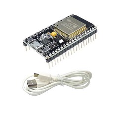 ESP32 DevkitC-V1 마이크로 USB 개발 보드 38핀 + USB 케이블 포함, 1개, ESP32 V1 38핀 마이크로 USB + 케이블 1M