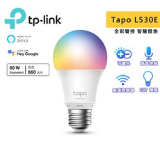 TP-Link Tapo L530E E27 智慧燈泡 1600萬色 全彩 LED燈泡, 2入組