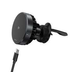 MAGEASY Qi2 手機支架 冷卻 車用 磁吸式 充電器 支援 MagSafe 適 iPhone 16 15 S24, 一般支架款