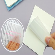 스티커메모지 투명종이