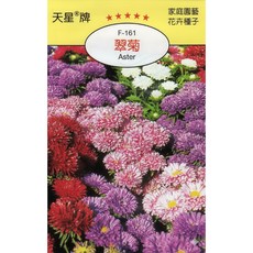天星牌 翠菊Aster 種子 F-161 家庭園藝 花卉種子, 1包