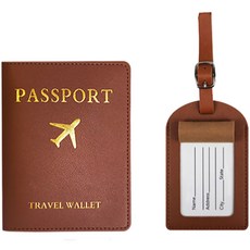 MINETTE 컬러즈 여권케이스 + 캐리어 네임택 세트