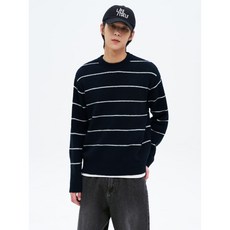 에잇세컨즈 남성 니트/스웨터 425151LY8R 반팔 여름니트 스트라이프