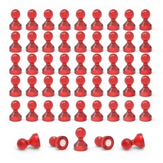 ECLATIS THCMagorilla 마그네틱 푸시 핀 초강력 흡입하고 흡입한 자석 냉장고 화이트보드 캘린더 지도 학교 및 사무실 50개 팩 퍼플 292447, 레드