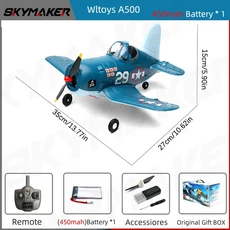 RC헬기 비행기 전투기 드론 무선 조정 카 자동차 오프로드 드리프트 포크레인 WLtoys 어린이용 RC 비행기, 01 A5001B450