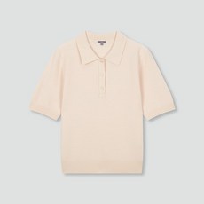 JAJU 여 강연 카라 반팔 니트 J115202103064 549225