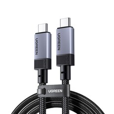 UGREEN 유그린 C타입 PD3.1 GEN3 240W 40Gbps USB4.0 고속충전 데이터 케이블 썬더볼트4 호환 8k60Hz 지원, 1개, 스페이스 그레이, 1m