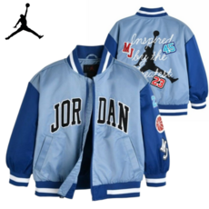 나이키 조던 주니어 바람막이 자켓 빅로고 블루 야구 재킷 야상 점퍼