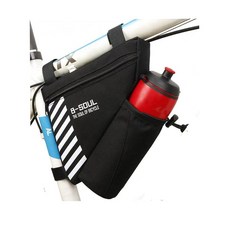 YuanYouTong 물병 홀더가 있는 자전거 삼각형 프레임 백 자전거용 방수 탑 튜브 백 휴대폰 지갑 열쇠 도구용 자전거 프레임 보관 가방 로드 바이크 MTB 자전, 1개