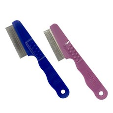 毛樂子寵物【HELLO PET】台灣製造 有效去除跳蚤 保持毛髮柔順光亮, 1個, 除蚤梳(顏色隨機出貨), 隨機