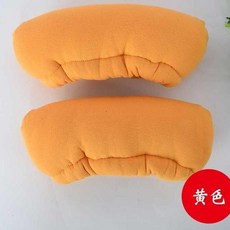 腋下拐杖棉套 加厚棉布腋窩軟海綿套 防疼痛拐杖布罩, 1個, 黃色