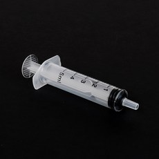 강아지 고양이 앵무새 급식용 약먹이기 플라스틱 소형주사기 5ml x 10개, 1세트, 투명
