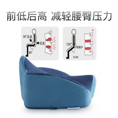 哆哆購 夏季坐墊腰靠 兒童矯正學習坐墊 護腰設計, 學霸藍-【升級款】,端正坐姿/拒絕駝背