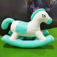 풍선 핫 휠 워터 장난감 어린이 팽창 식 바나나시 소 트램폴린 바다 공장 공원, E. 흔들말 1.6m, 1개